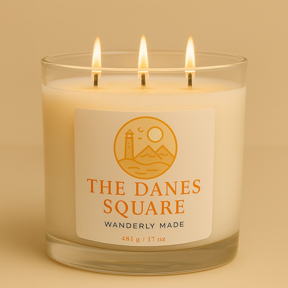 The Danes Square Cream Candle